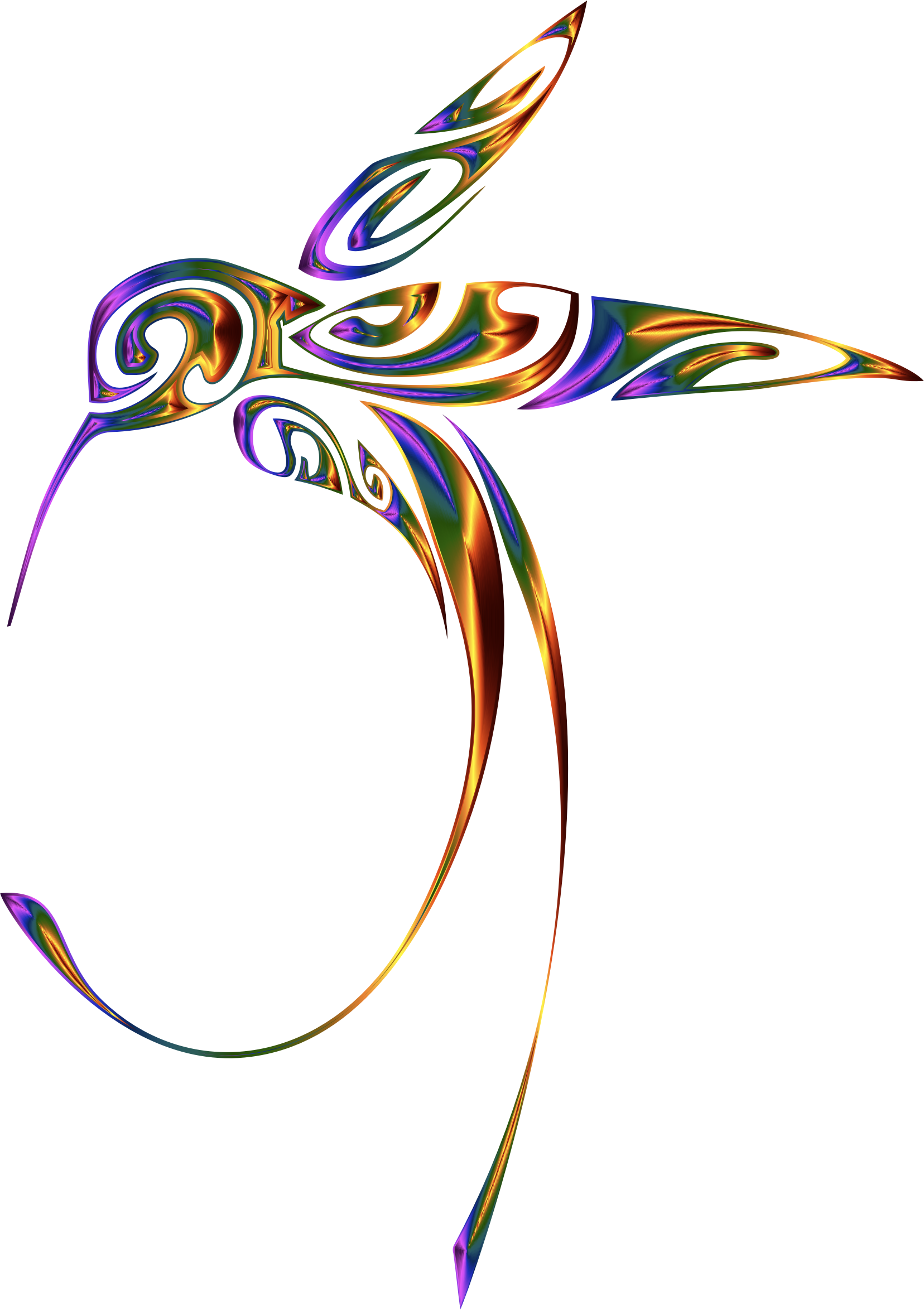 160 Page Lined Journal/notebook Clipart , Png Download - Psychedelic Hummingbird, Transparent Png PNG with transparent background