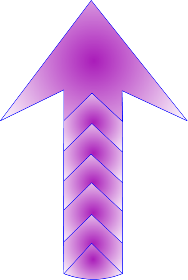 Abstract Purple Arrow Design