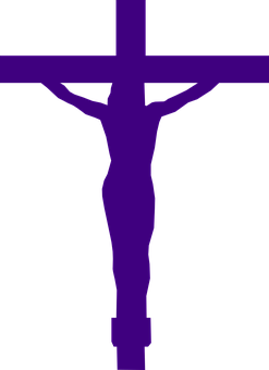 Abstract Purple Crossand Figure PNG with transparent background