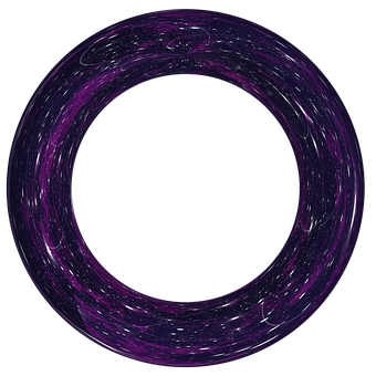 Abstract Purple Galactic Ring PNG with transparent background