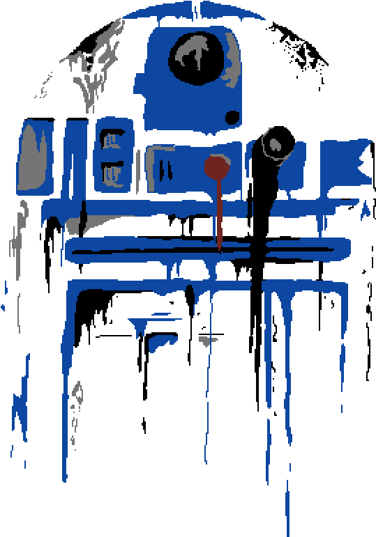 Main Image 'r2 D2 Where Are You - Star Wars R2d2 Painting, HD Png Download PNG image with a transparent background, free high-resolution download