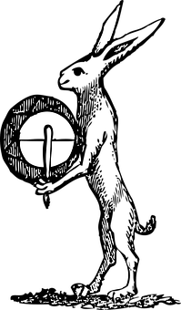 Abstract Rabbit Illusion PNG with transparent background