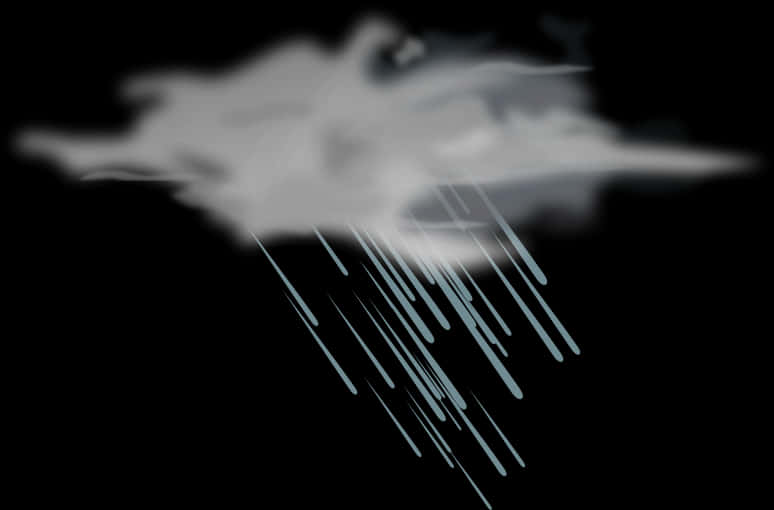 Abstract Rain Cloud Illustration