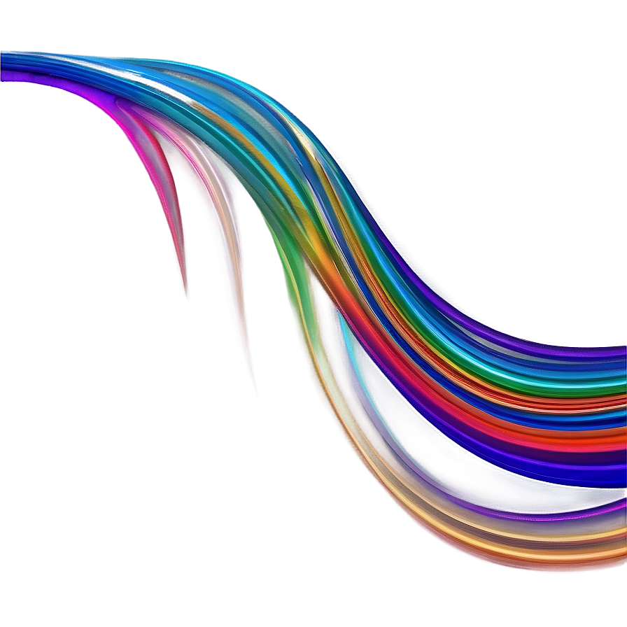 Abstract Rainbow Wavy Lines Png Krh