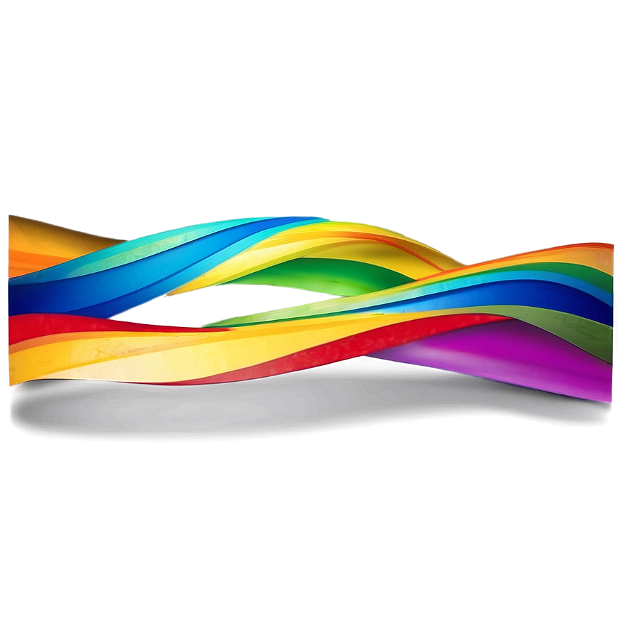 Abstract Rainbow Wavy Lines Png Ngi