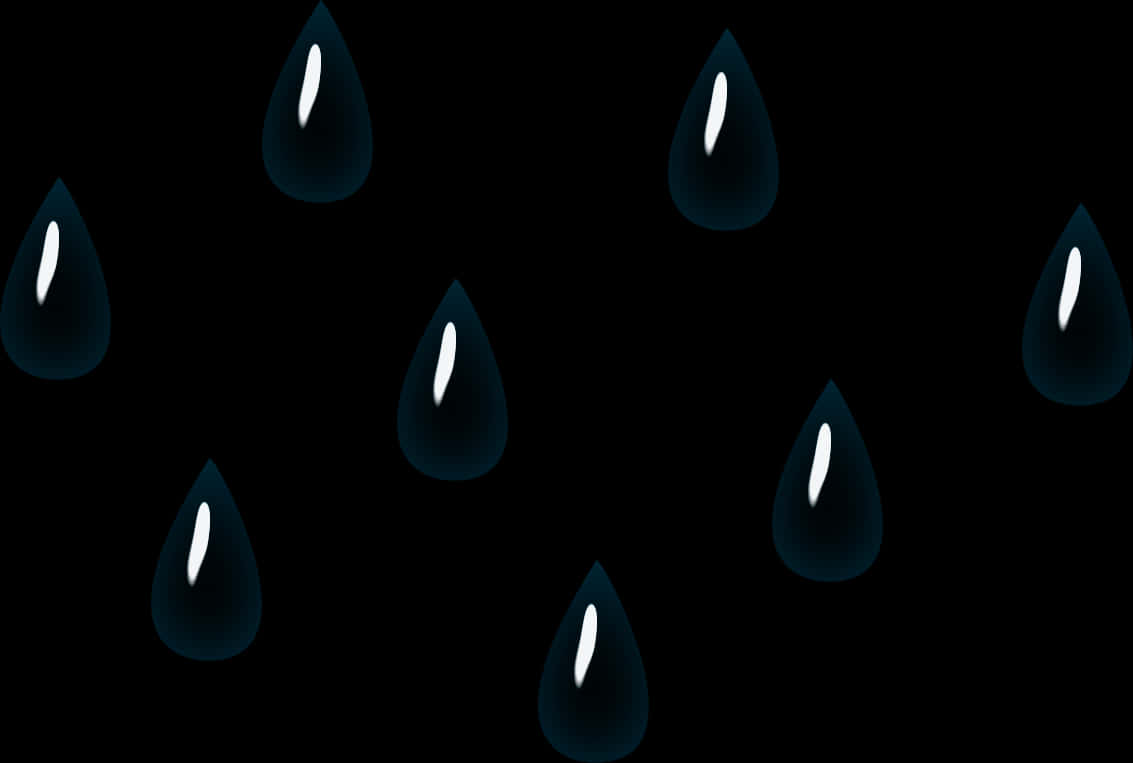 Abstract Raindrops Pattern PNG with transparent background