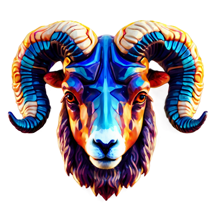 Abstract Ram Head Graphic Png 46