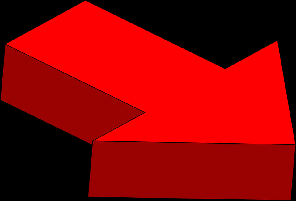 Abstract Red Arrow Design PNG with transparent background