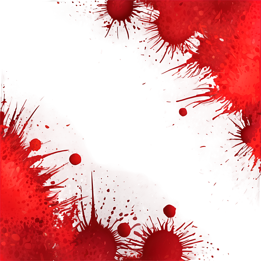 Abstract Red Blob Splatter Png 06262024