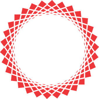 Abstract Red Checkerboard Tunnel PNG with transparent background
