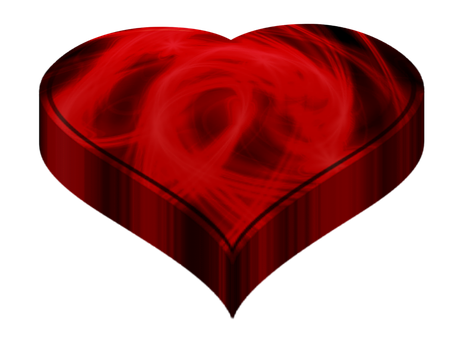 Abstract Red Heart Design