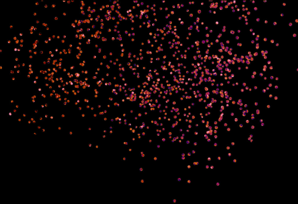 Abstract Red Particles Background