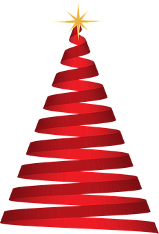 Abstract Red Ribbon Christmas Tree.jpg