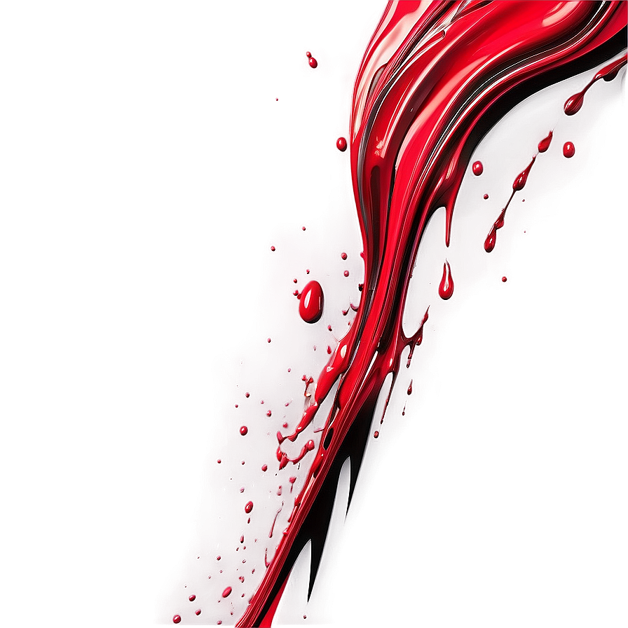 Abstract Red Splash Art Png 06202024