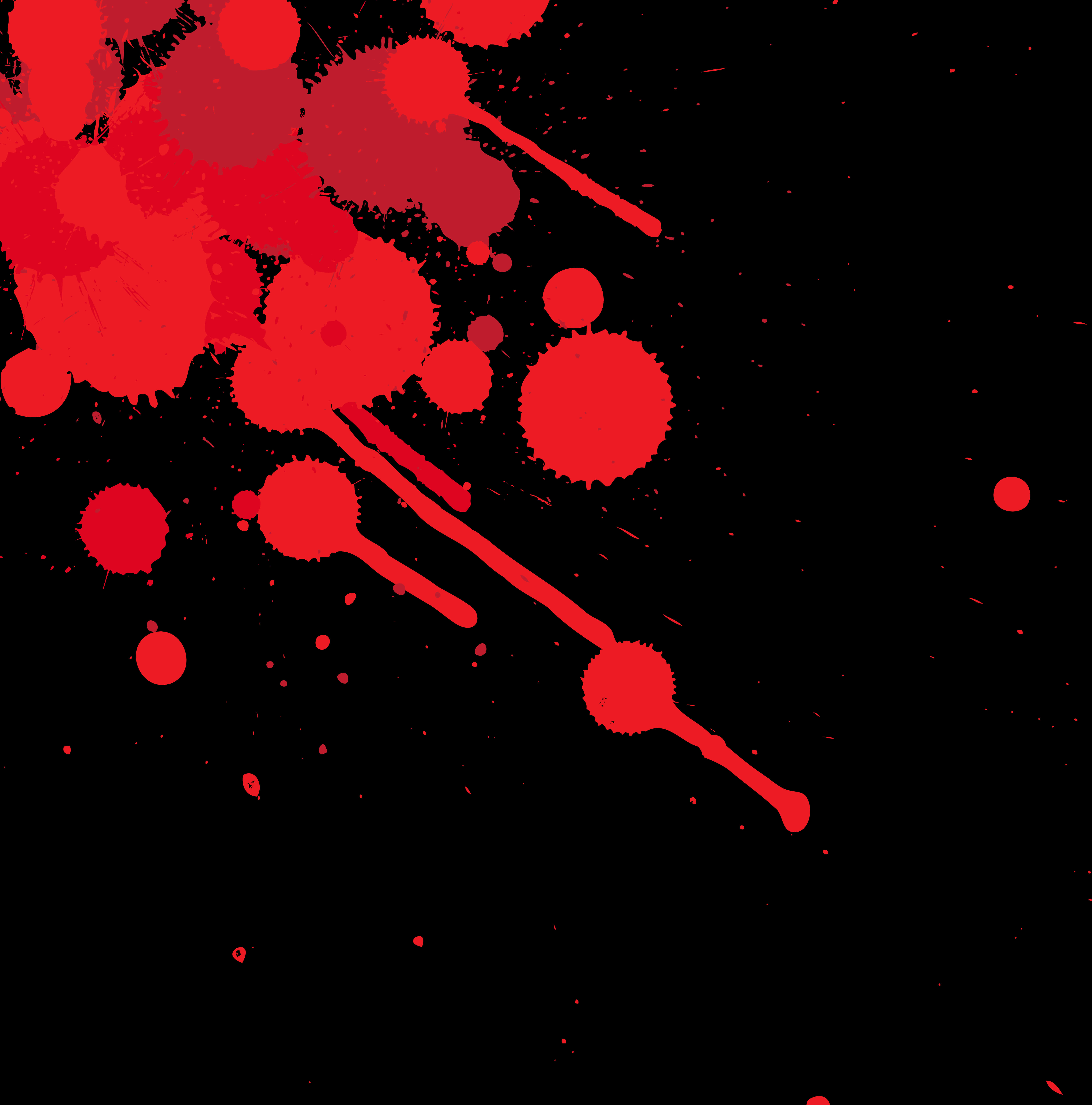 Abstract Red Splatter Pattern