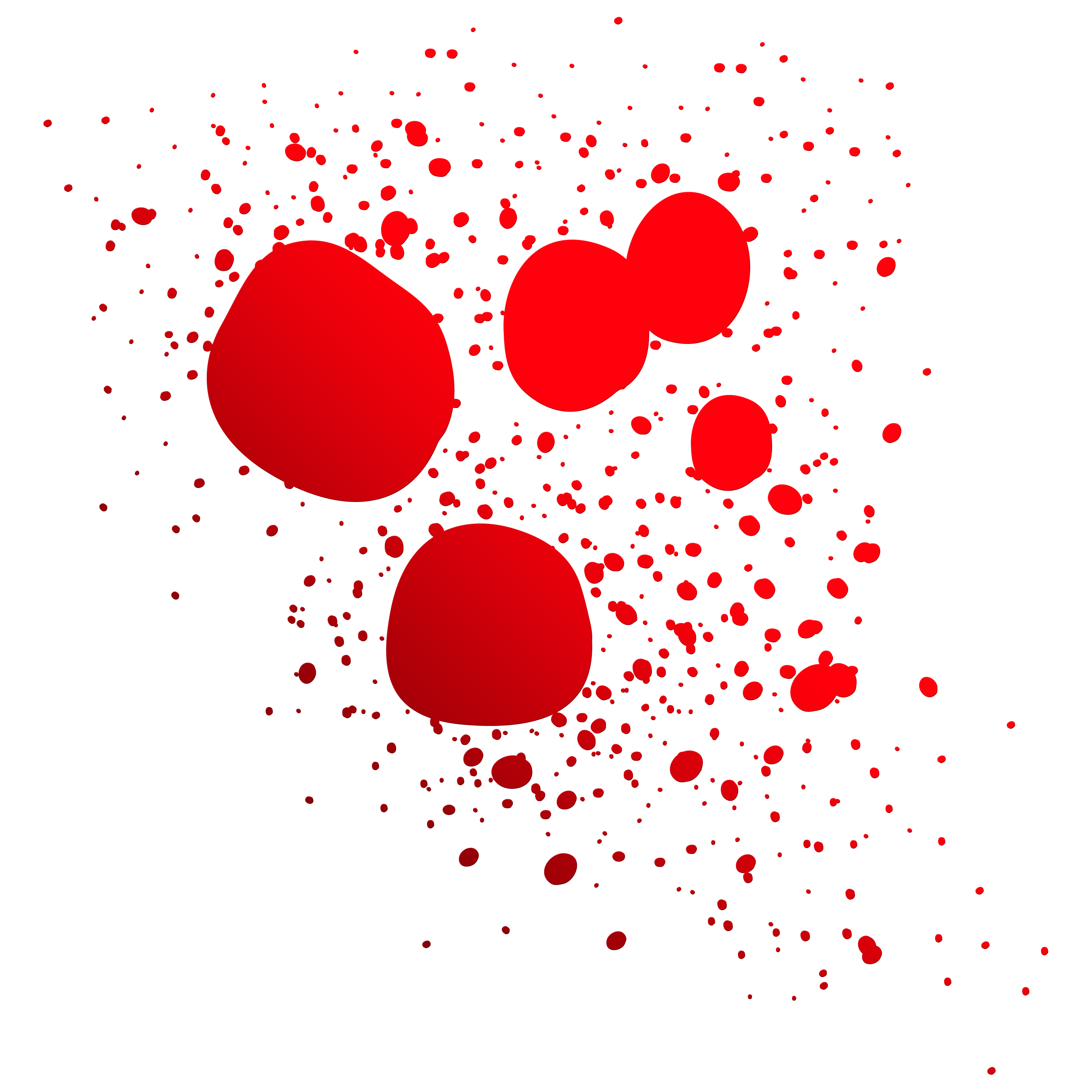 Abstract Red Splatter Pattern PNG with transparent background