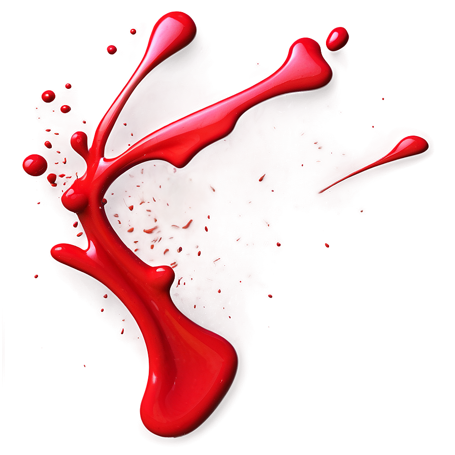 Abstract Red Splatter Splash Png 06132024