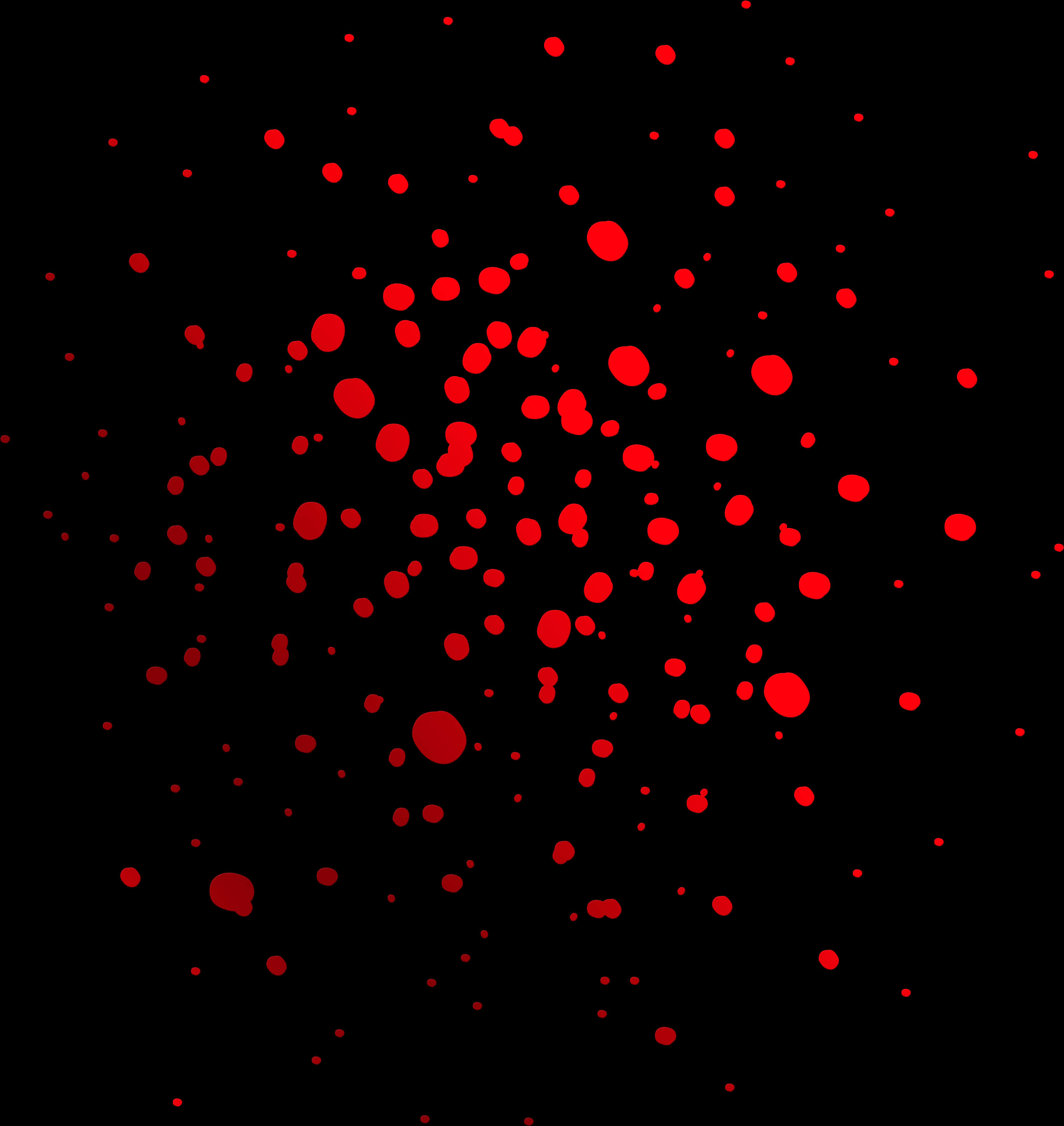 Abstract Red Splatteron Black Background