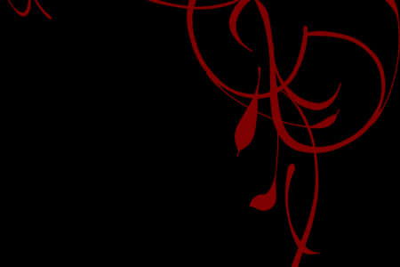 Abstract Red Swirlson Black Background PNG with transparent background