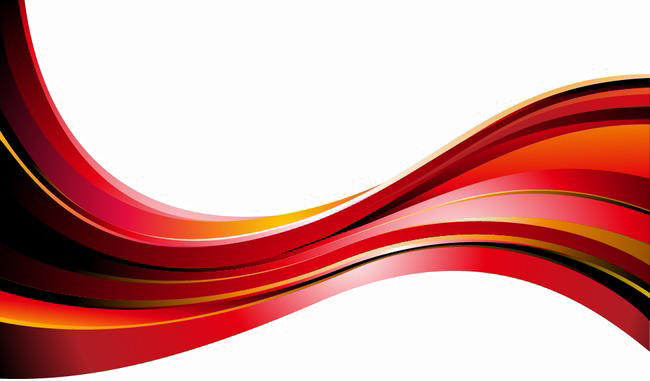 Abstract Red Wave Design