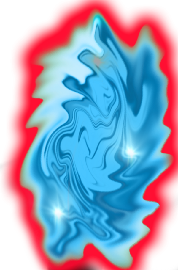 Ssj Kaioken By Gokuxdxdxdz - Aura Goku Blue Png, Transparent Png PNG with transparent background