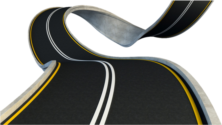 Abstract Road Curves