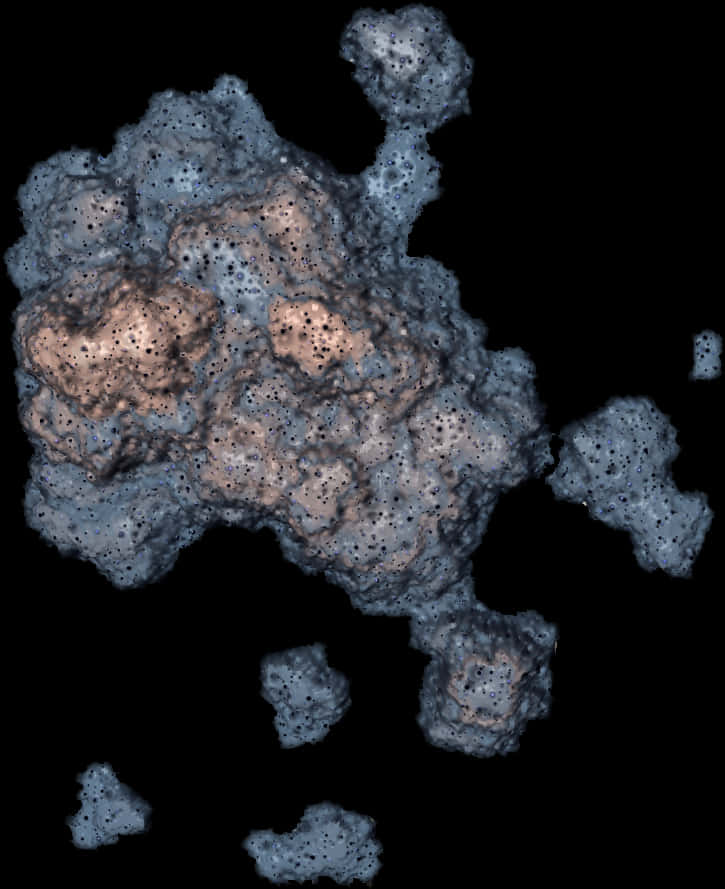 Abstract Rock Formation Texture PNG with transparent background