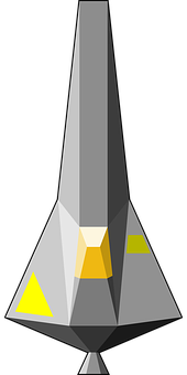 Abstract Rocket Icon PNG with transparent background