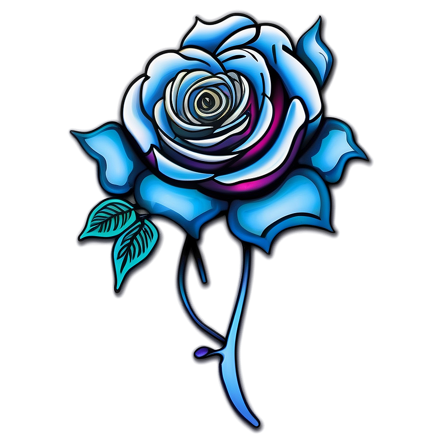 Abstract Rose Tattoo Visual Png Jkq18