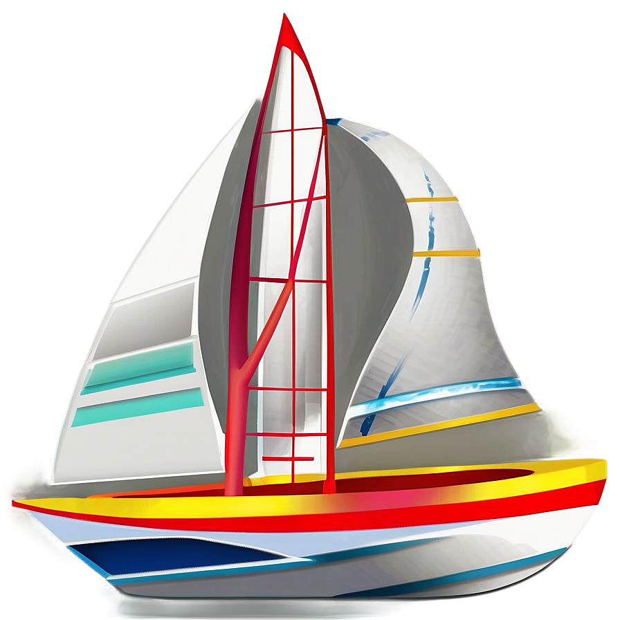 Abstract Sailboat Art Png Lvw45