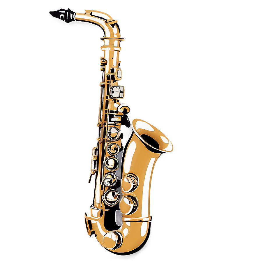 Abstract Saxophone Art Png 42