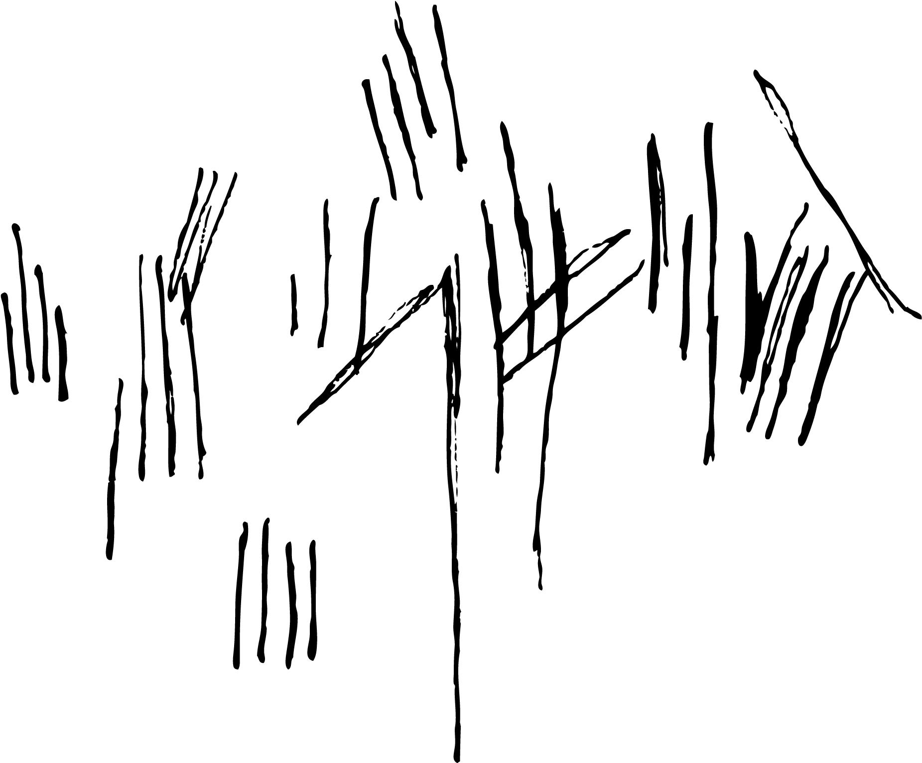 Scratch Marks Png Picture Black And White Library - Scratch Marks On Wall PNG with transparent background
