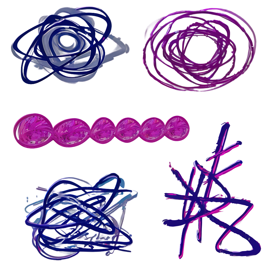 Abstract Scribbles Art Png Aev