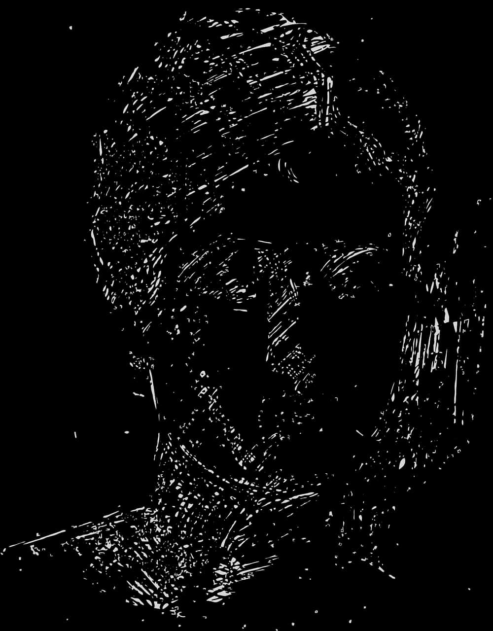 Abstract Silhouette Portrait