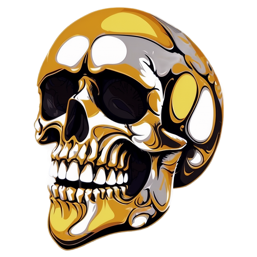 Abstract Skull Face Graphic Png Ifp68