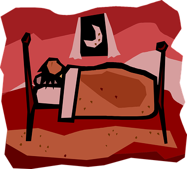 Abstract Sleeping Figure PNG with transparent background