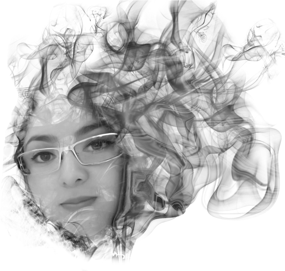Abstract Smoke Effect Portrait PNG image with a transparent background, free high-resolution download