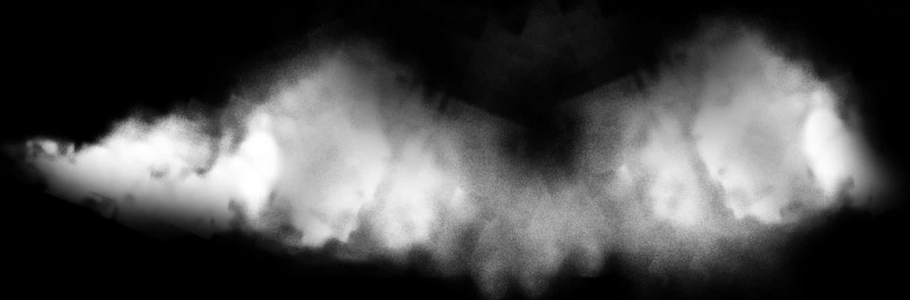 Abstract Smoke Plumes Black Background PNG with transparent background