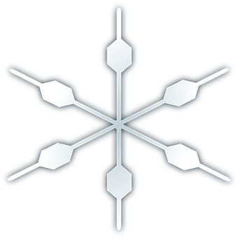 Abstract Snowflake Design PNG with transparent background