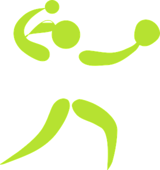 Abstract Softball Pitching Illustration PNG with transparent background