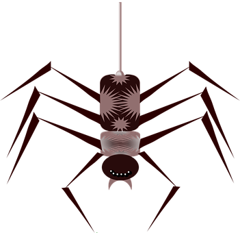 Abstract Spider Illustration PNG with transparent background