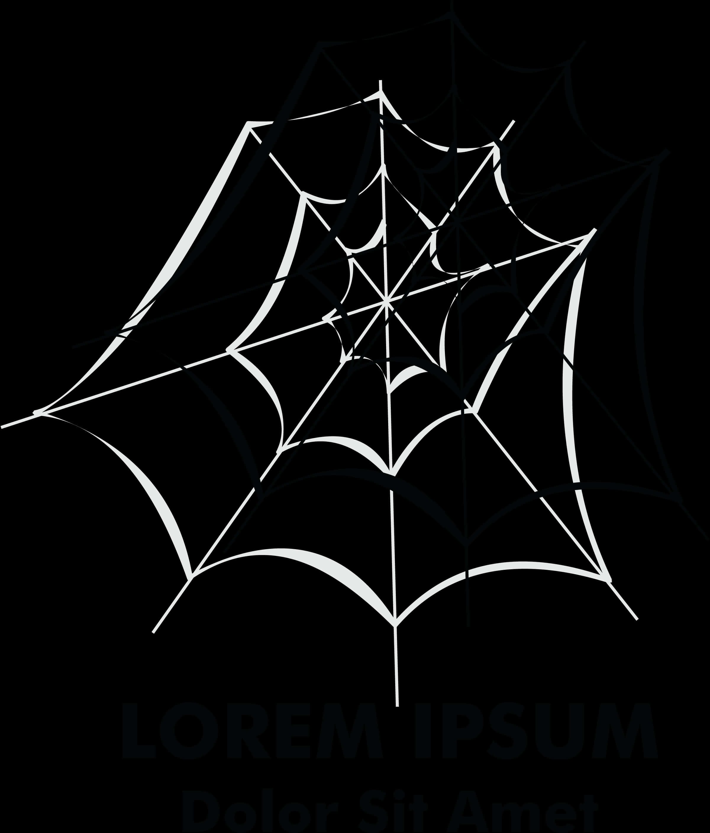 Abstract Spider Web Design PNG with transparent background