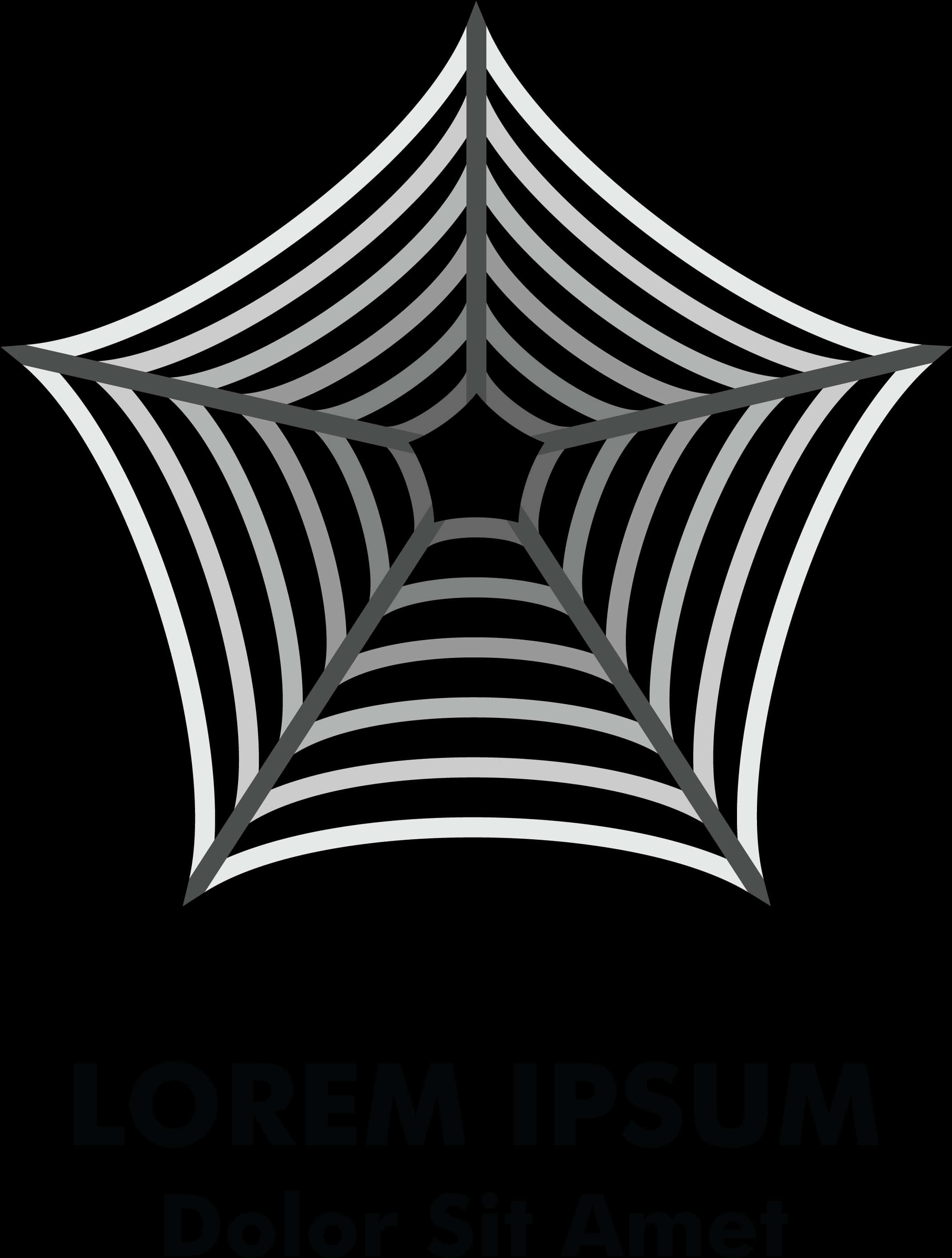 Abstract Spider Web Design PNG with transparent background