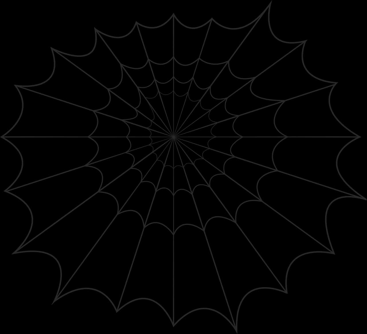 Abstract Spider Web Design PNG with transparent background