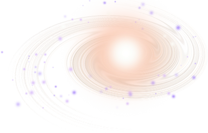 Abstract Spiral Galaxy Illustration PNG with transparent background
