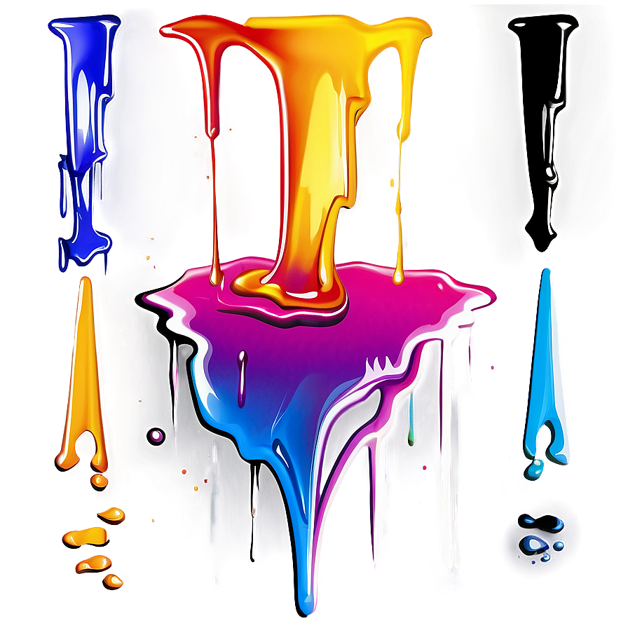 Abstract Spray Paint Drip Png Ciw37