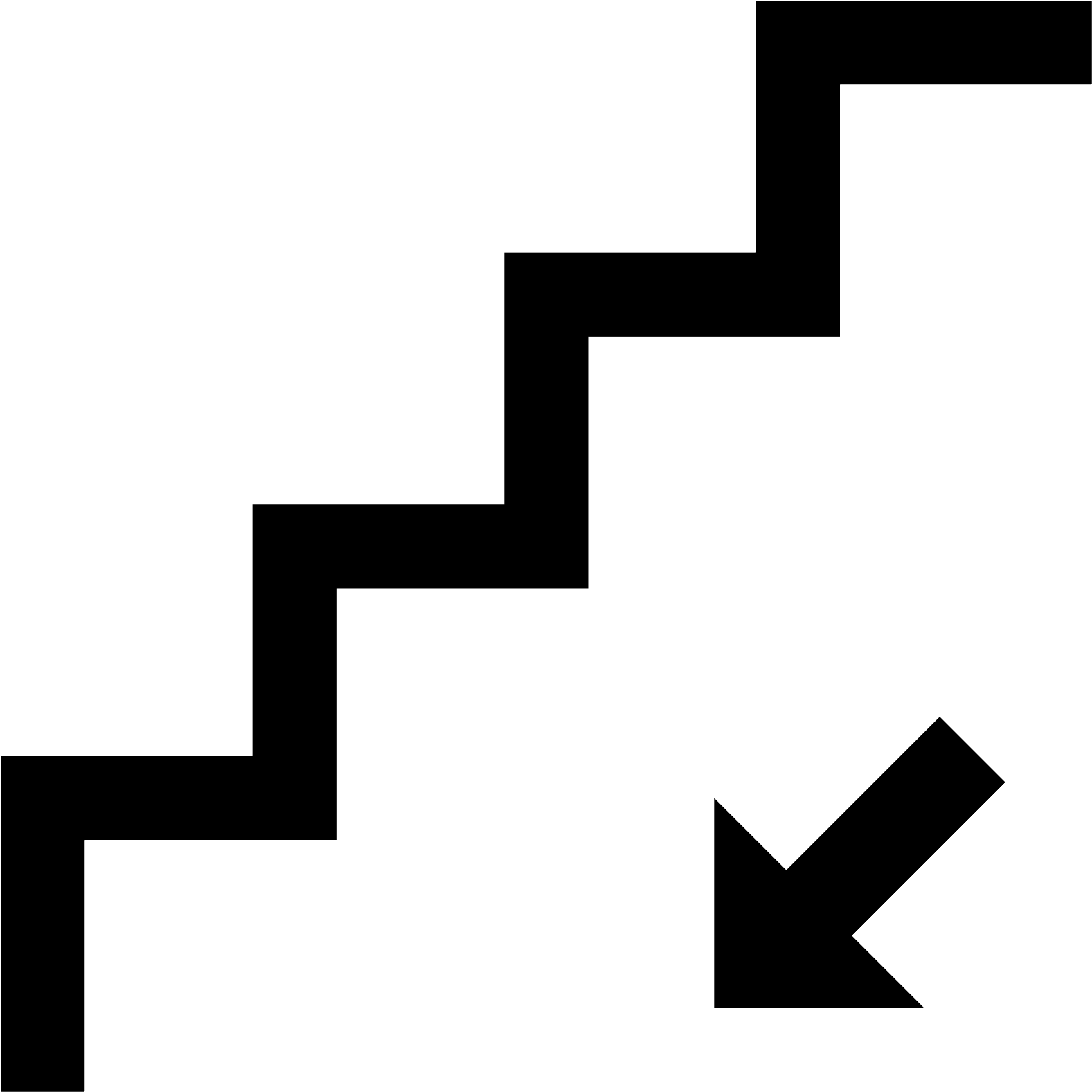 Stairs Down Icon Free - Stairs Down Sign Png, Transparent Png PNG image with a transparent background, free high-resolution download