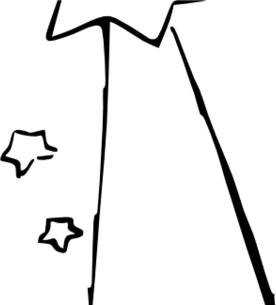 Shooting Star Clipart Shooting Star Clip Art Outline - Black And White Shooting Star, HD Png Download PNG with transparent background