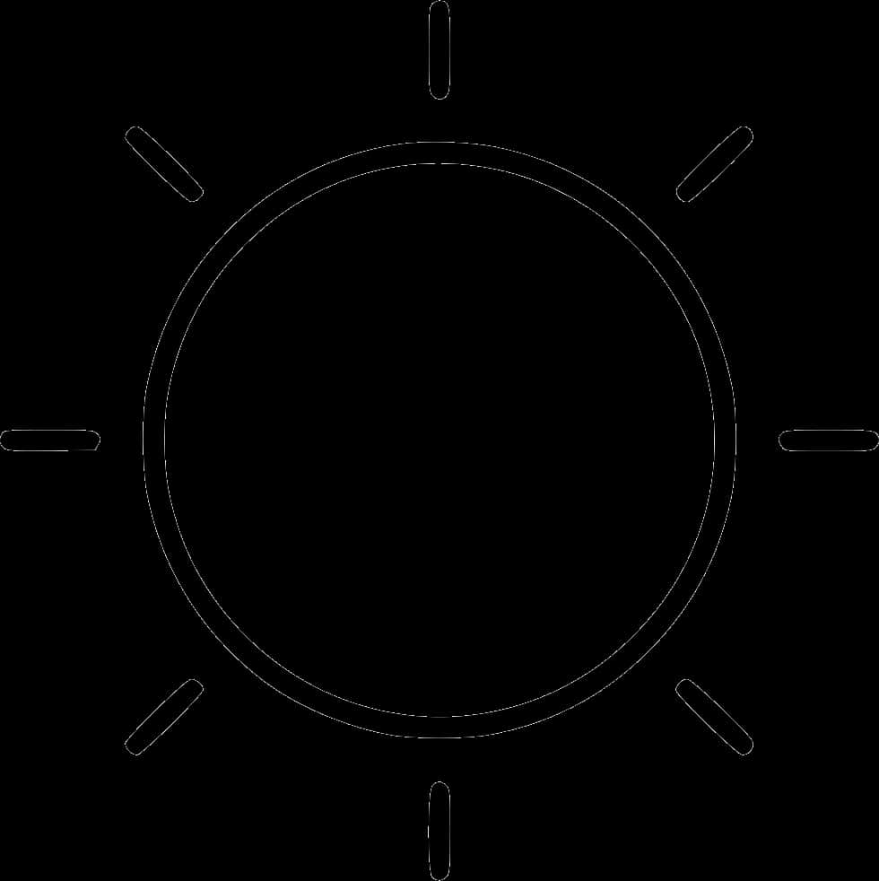 Abstract Sun Icon Outline PNG image with a transparent background, free high-resolution download