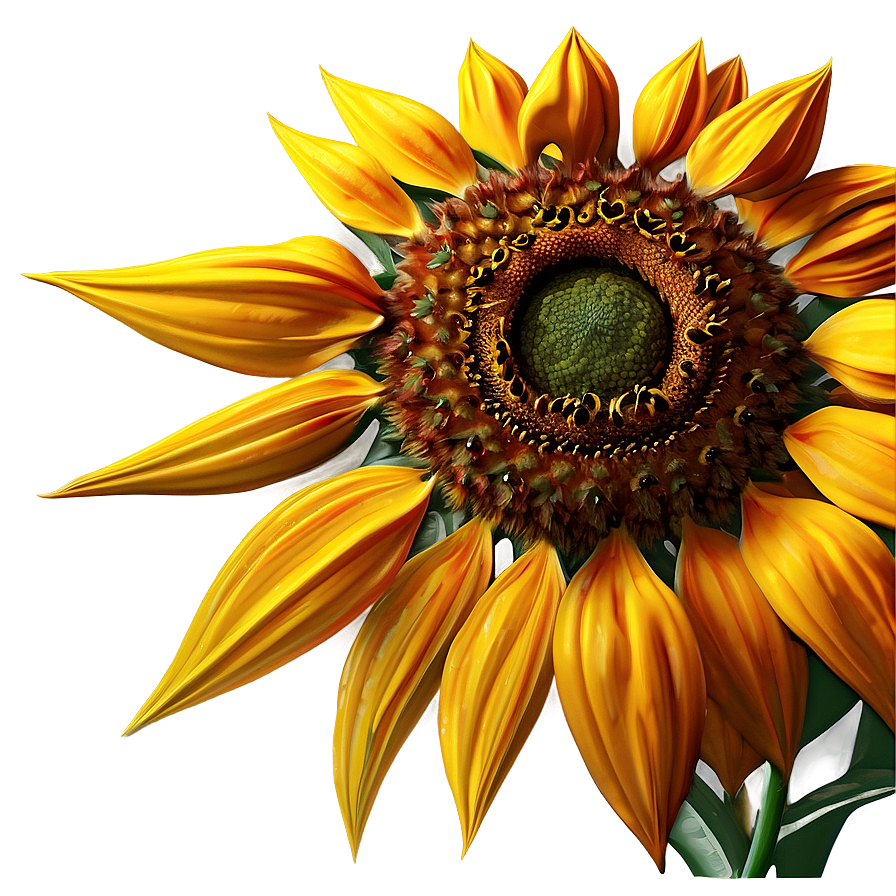 Abstract Sunflower Art PNG 74 PNG with transparent background